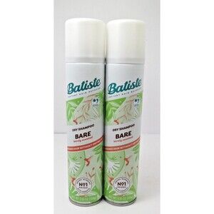Batiste Dry Shampoo Bare (Barely Scented) Fragrance 3.81 oz 2-Pack